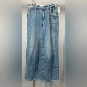 JJXX Jack & Jones Girls Wide High Waist Light Blue Relaxed Jeans 31/32